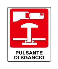 etichette adesive 'pulsante di sgancio'