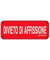 Cartello 'divieto di affissione'