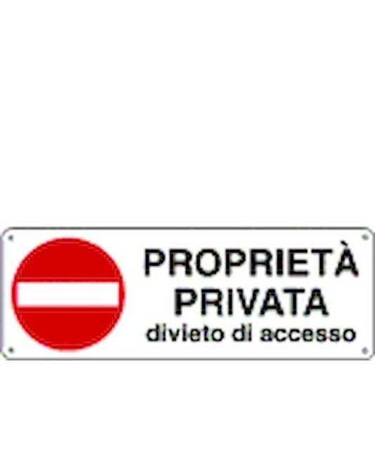 Cartello 'proprietà privata divieto di accesso' Cartello 'proprietà privata divieto di accesso'