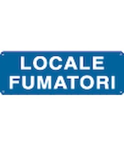 Cartello con scritta 'locale fumatori'