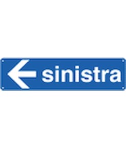 Cartello con scritta 'sinistra'