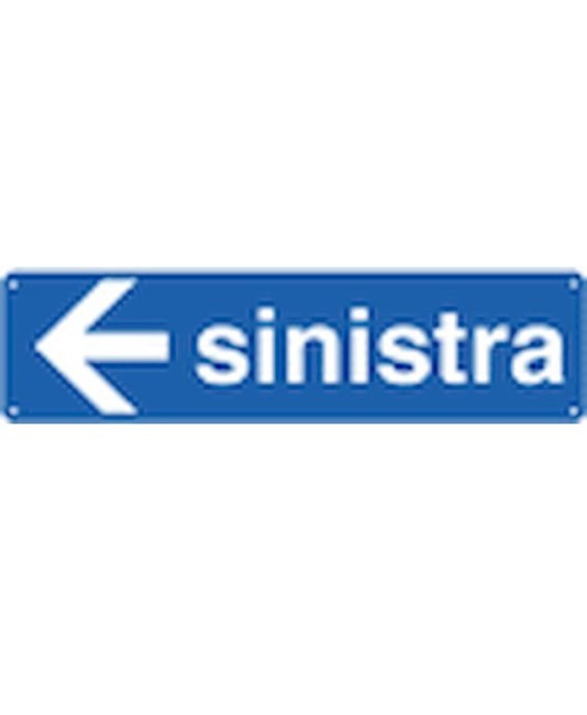 Cartello con scritta 'sinistra' Cartello con scritta 'sinistra'
