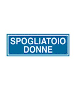 Cartello per interni 'spogliatoio donne'