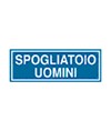 Cartello per interni 'spogliatoio uomini'