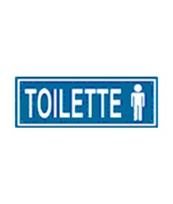 Cartello per interni 'toilette uomo'