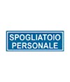 Cartello per interni 'spogliatoio personale'