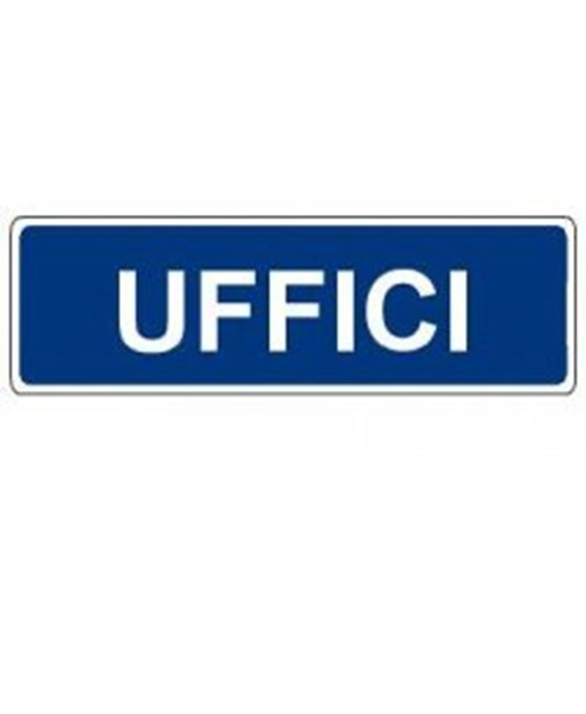 Cartello per interni 'uffici' Cartello per interni 'uffici'