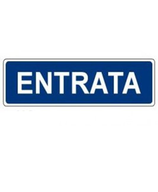 Cartello per interni 'entrata' Cartello per interni 'entrata'
