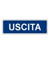 Cartello per interni 'uscita'