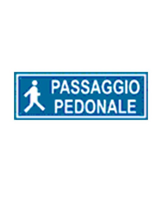 Cartello per interni 'passaggio pedonale' Cartello per interni 'passaggio pedonale'