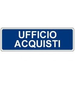 Cartello per interni 'ufficio acquisti'