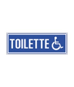 Cartello per interni 'toilette disabili'