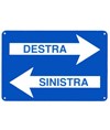 Cartello 'destra sinistra