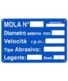 Cartello 'mola n° ___ fabbricante