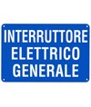 Etichetta adesiva 'interruttore elettrico generale'