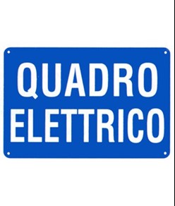 Cartello 'quadro elettrico