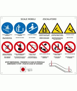 Adesivo per scale e tappeti mobili sfondo trasparente 525xh400 mm