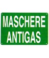 Etichetta adesiva 'maschere antigas'