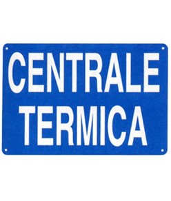 Cartello informativo  'Centrale termica'