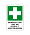 Cartello multilingue 'pronto soccorso'