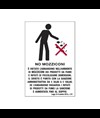 Cartello multilingue 'no mozziconi'