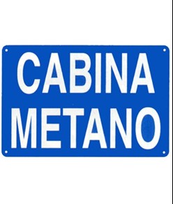 Cartello 'cabina metano