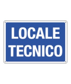 Cartello informativo 'locale tecnico'