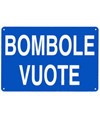 Cartello 'bombole vuote
