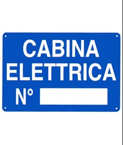 Cartello 'cabina elettrica n