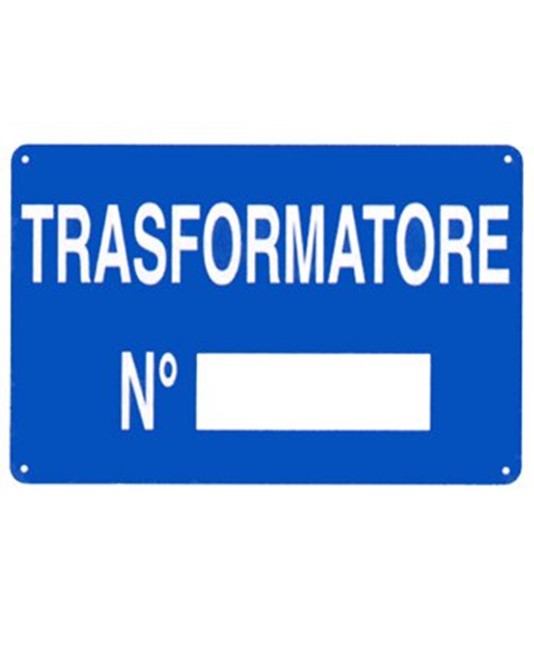 Cartello 'trasformatore N Cartello 'trasformatore N