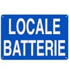 Cartello 'locale batterie