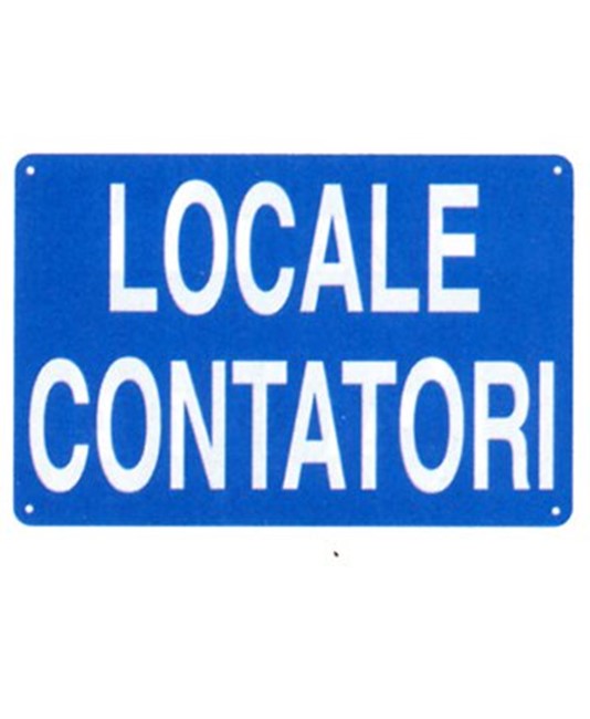 Cartello 'locale contatori' Cartello 'locale contatori'