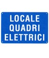 Cartello 'locale quadri elettrici'