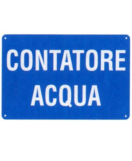 Cartello 'contatore acqua' Cartello 'contatore acqua'