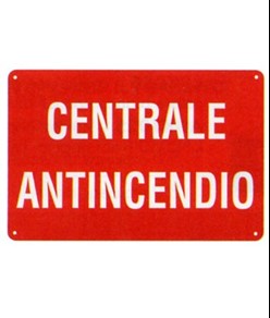 Cartello 'centrale antincendio'