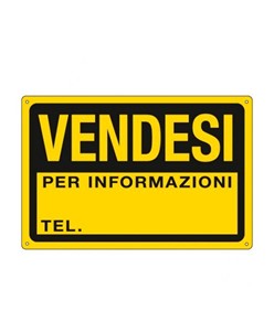 Cartello "vendesi per informazioni"