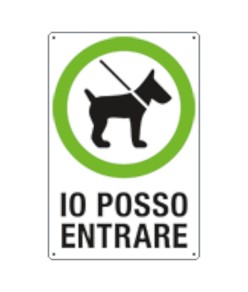 Cartello 'io posso entrare'