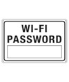 Cartello informativo 'WI-FI password'