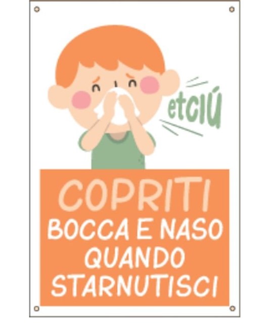 Cartello
'Copriti bocca e naso quando starnutisci' Cartello
'Copriti bocca e naso quando starnutisci'