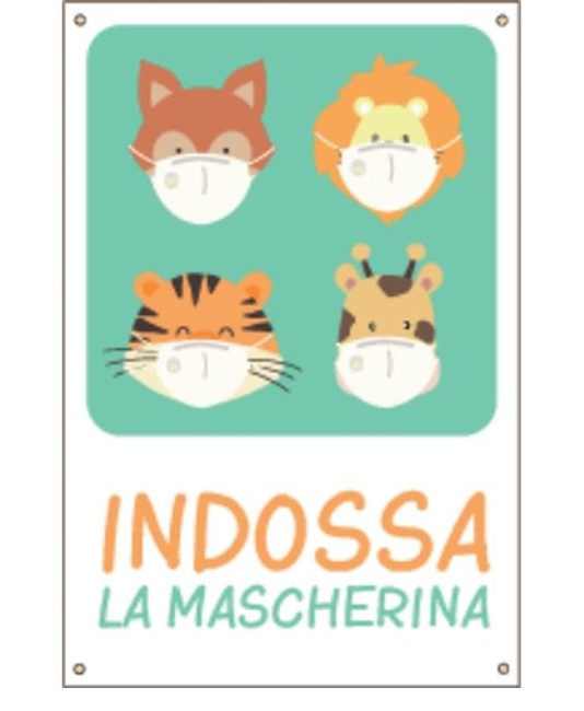 Cartello
'Indossa la mascherina' Cartello
'Indossa la mascherina'