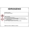 Cartello sostanza pericolosa 'idrogeno'