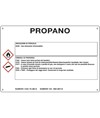 Cartello sostanza pericolosa 'propano'