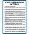 Cartello 'norme di prevenzione infortuni'