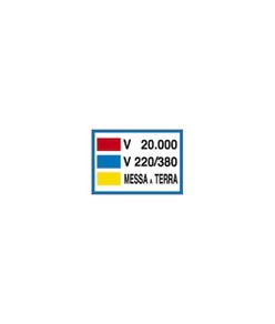 Cartello di messa a terra 'V 20.000 V 220/380 messa a terra'