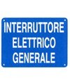 Cartello interruttore elettrico generale