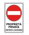 Cartello  Proprietà privata vietato l'accesso