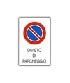 Cartello 'Divieto di parcheggio' Dim: 400 x 600 mm