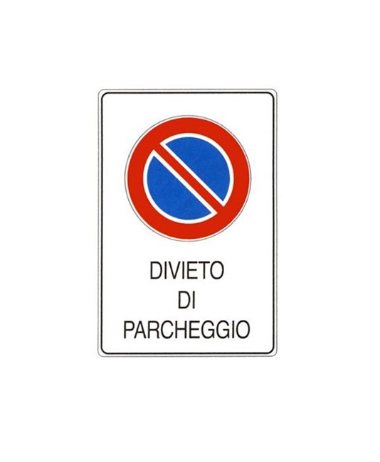 Cartello 'Divieto di parcheggio'