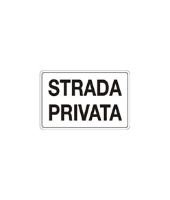 Cartello 'strada privata' dimensione 450x300 mm