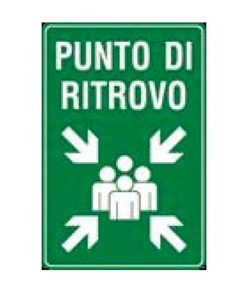 Cartello 'punto di ritrovo'